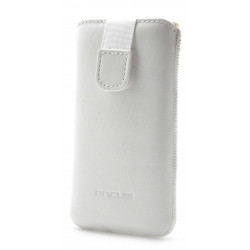 Θήκη Protect Ancus για Apple iPhone SE/5/5S/5C Old Leather Λευκή 04102