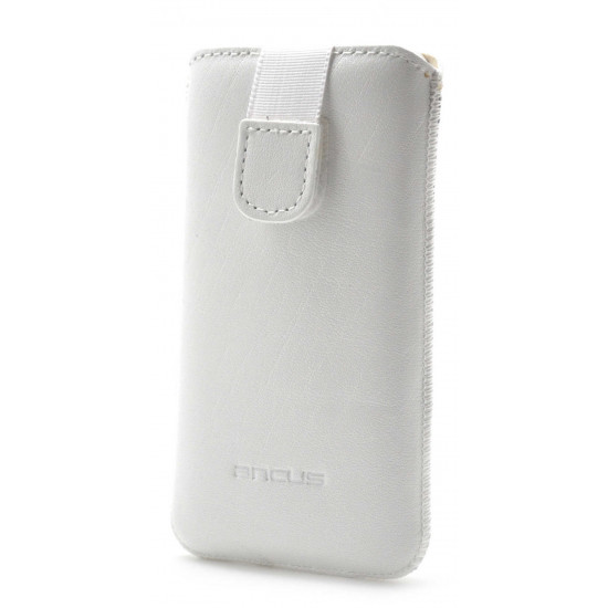 Θήκη Protect Ancus για Apple iPhone SE/5/5S/5C Old Leather Λευκή 04102