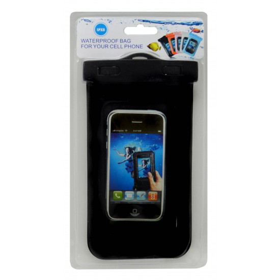 Θήκη Αδιάβροχη Ancus για Apple iPhone 6/Samsung SM-G900F Galaxy S5 και Ηλεκτρονικών Συσκευών Μαύρη 14.5x9.5cm 08798