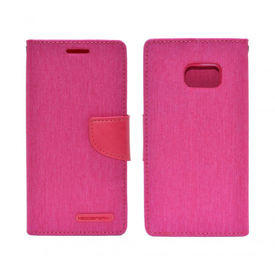 Θήκη Book Goospery Canvas Diary for Samsung SM-G930F Galaxy S7 Ρόζ by Mercury 16554