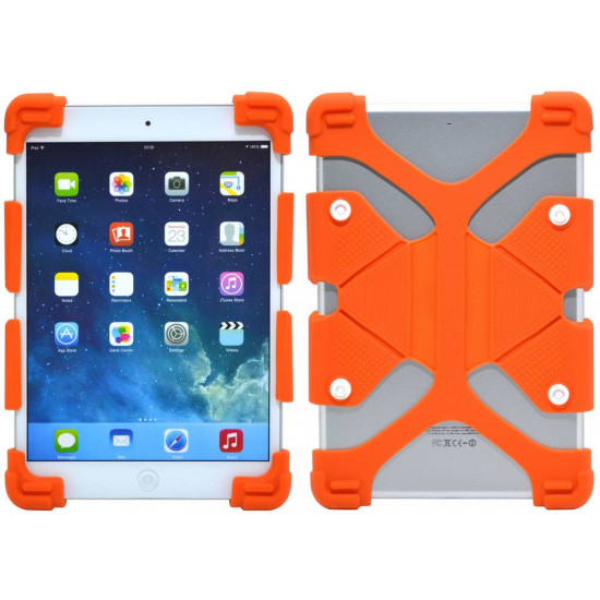 Θήκη Σιλικόνης Ancus Universal για Tablet 7'' - 8'' Ίντσες Πορτοκαλί (20 cm x 12 cm) 17706