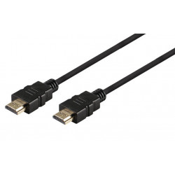 Καλώδιο σύνδεσης Jasper HDMI 1.4 A Αρσενικό σε A Αρσενικό Gold Plated CCS 1.5m Μαύρο 24254