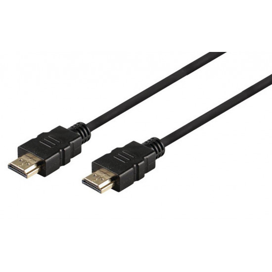Καλώδιο σύνδεσης Jasper HDMI 1.4 A Αρσενικό σε A Αρσενικό Gold Plated CCS 5m Μαύρο 24255
