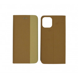 Θήκη Book Ancus Magnetic Canvas για Apple iPhone 11 Pro Max TPU Χρυσαφί 26206
