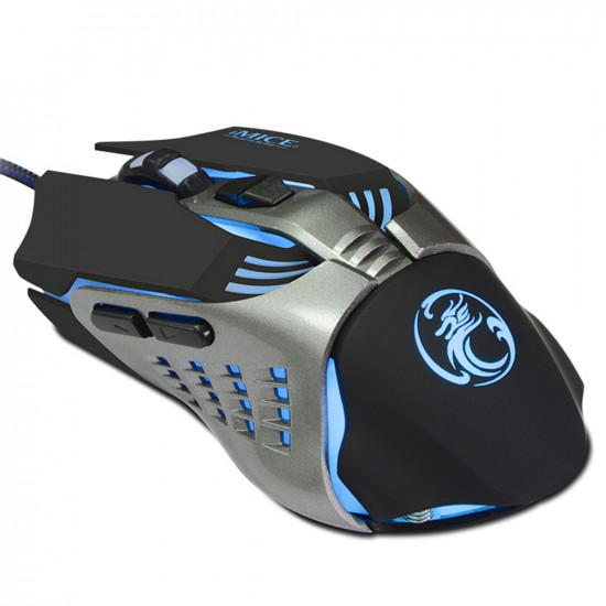 Ενσύρματο Ποντίκι iMICE V5 Gaming 7D με 7 Πλήκτρα, 3200 DPI, Multimedia και LED Φωτισμό. Μαύρο 27780