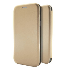 Θήκη Book Ancus Magnetic Curve για Xiaomi Mi Note 10 Lite TPU Χρυσαφί 28191