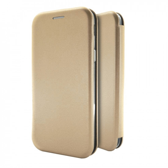 Θήκη Book Ancus Magnetic Curve για Samsung SM-A415F Galaxy A41 TPU Χρυσαφί 28204