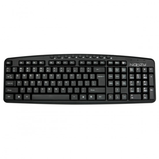 Πληκτρολόγιο Ενσύρματο Multimedia Noozy SK-10 USB με Ελληνικούς Χαρακτήρες και 9 Πλήκτρα Συντομεύσεων 28716