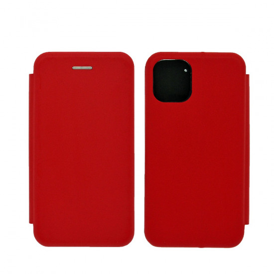Θήκη Book Ancus Magnetic Curve για Apple iPhone 12 Mini TPU Κόκκινη 28916