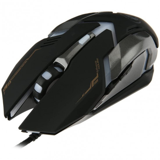 Ενσύρματο Ποντίκι iMICE V6 Gaming 6D με 6 Πλήκτρα, 3200 DPI, Multimedia και LED Φωτισμό. Μαύρο-Γκρι 29872