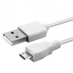 Καλώδιο σύνδεσης Ancus HiConnect USB σε Micro-USB 1A Λευκό 0.60m με Μαύρο Βελούδινο Πουγκί Αποθήκευσης Συσκευών 30596