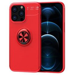 Θήκη Ancus AutoFocus Shock Proof με Ring Holder για Apple iPhone 13 Pro Max Κόκκινο 33103