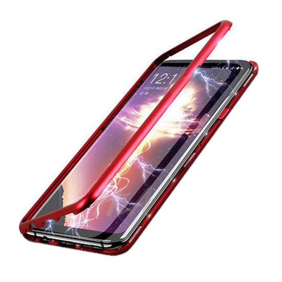 Θήκη Ancus 360 Full Cover Magnetic Metal για Apple iPhone 13 Pro Κόκκινο 33602