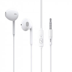 Hands Free Ancus Melody MD66 Semi in-Earbud Stereo 3.5mm Λευκό με Μικρόφωνο και Πλήκτρο Λειτουργίας 1,2μ 34142