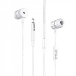 Hands Free Ancus Harmony MD44 in-Earbud Stereo 3.5mm Λευκό με Μικρόφωνο και Πλήκτρο Λειτουργίας 1,2μ 34144