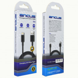 Καλώδιο Σύνδεσης και Φόρτισης Ancus Flow E44 USB σε Lightning 2.0A Data Transfer 480Mbp Μαύρο 1m 34228