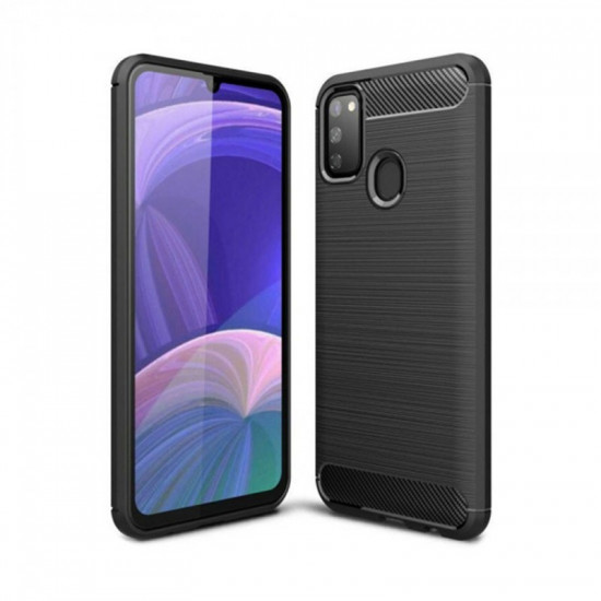 Θήκη TPU Ancus Carbon Series για Samsung M21 M215F M30s M315F Μαύρο 34845