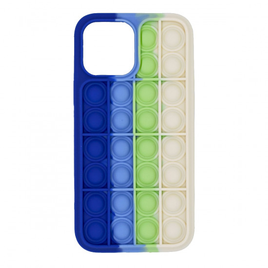 Θήκη Ancus TPU Pop It για Apple iPhone 13 Pro Max Μπλέ Γαλάζιο Πράσινο Λευκό 35696