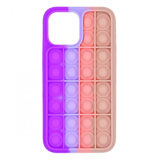 Θήκη Ancus TPU Pop It για Apple iPhone 13 Pro Max Μώβ Λιλά Ρόζ  Μπέζ 35697