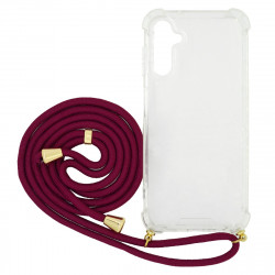 Θήκη Ancus Crossbody για Samsung A14 A146B A145F με Κορδόνι Μπορντώ 38989