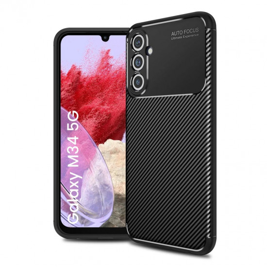 Θήκη Ancus AutoFocus Carbon Fiber για Samsung SM-M346 Galaxy M34 Μαύρο 39696