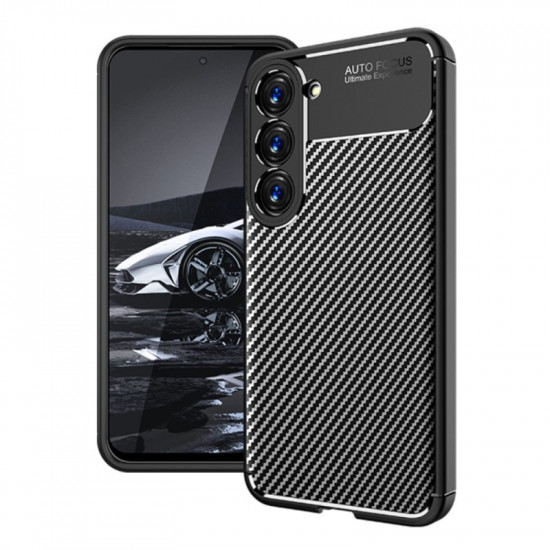 Θήκη Ancus AutoFocus Carbon Fibe για Samsung SM-S916B Galaxy S23+ 5G Μαύρη 40101
