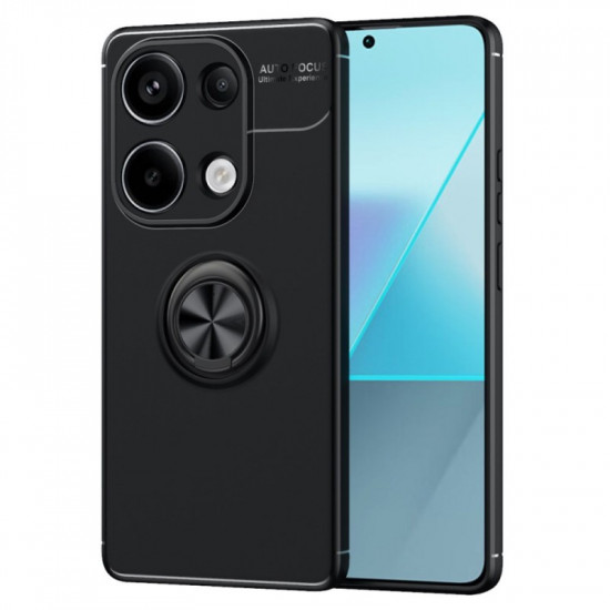 Θήκη Ancus AutoFocus Shock Proof με Ring Holder για Xiaomi Redmi Note 13 4G TPU Μαύρη 44755