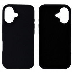 Θήκη Ancus Silicon Liquid για Apple  iPhone 16 Μαύρη 45517