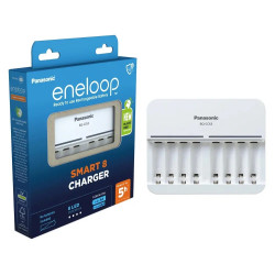 Φορτιστής Μπαταριών Panasonic Eneloop BQ-CC63E για AA/AAA 8 Θέσεων 46271