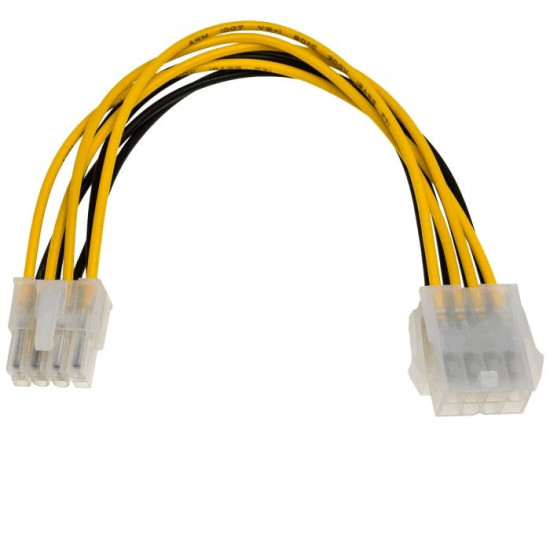 Αντάπτορας με Καλώδιο Akyga AK-CA-08 P8 8 pin Θηλυκό / P8 8 pin Αρσενικό P4+4 20cm 28350