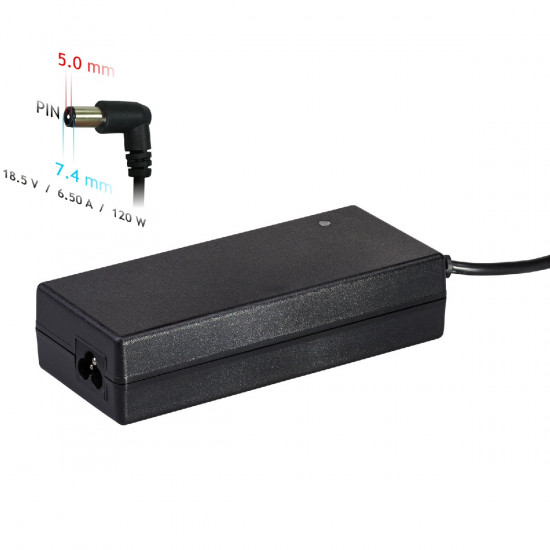 Τροφοδοτικό Notebook Akyga AK-ND-46 18.5V / 6.5A 120W 7.4x5.0mm + pin HP 1.2m 38511