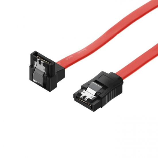 Καλώδιο SATA Akyga AK-CA-51 III 6GBs με Γωνιακό Κονέκτορα 90° 50cm 28394