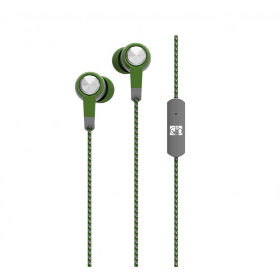 Hands Free Body Glove Blast Earphones Stereo 3.5mm Πράσινο με Μικρόφωνο και Καλώδιο Κορδόνι 24910