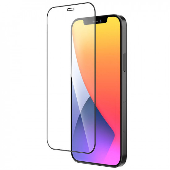 Tempered Glass Hoco Shatterproof Ultra-Fine Edge A19 Fullscreen HD 9H για Apple iPhone 12 Mini Μαύρο 29355