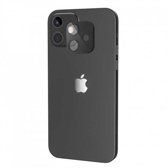 Προστασία Κάμερας Hoco 3D Metal για Apple iPhone 12 Mini Μαύρο 30796