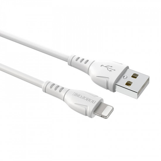 Καλώδιο Borofone BX51 Triumph USB σε Lightning 2.4A Λευκό 1m 31510