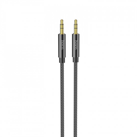 Καλώδιο σύνδεσης Ήχου Hoco UPA19 Braided 3.5mm Αρσενικό σε 3.5mm Αρσενικό Μαύρο 1m 34623