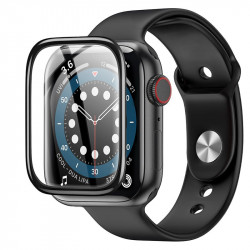 Tempered Glass Hoco A29 0.33mm 9H 3D Hot bending 44mm για iWatch Series4 5 6 SE Μαύρο 35856