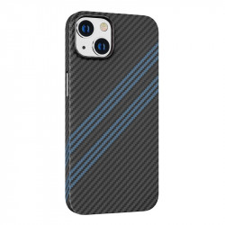 Θήκη Hoco Slim Kevlar Texture για Apple iPhone 14 Plus Μαύρο Μπλε 37524