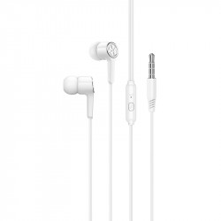 Hands Free Hoco M104 Gamble Universal Earphones Hi-Fi Stereo 3.5mm Λευκό 1.2m 41131