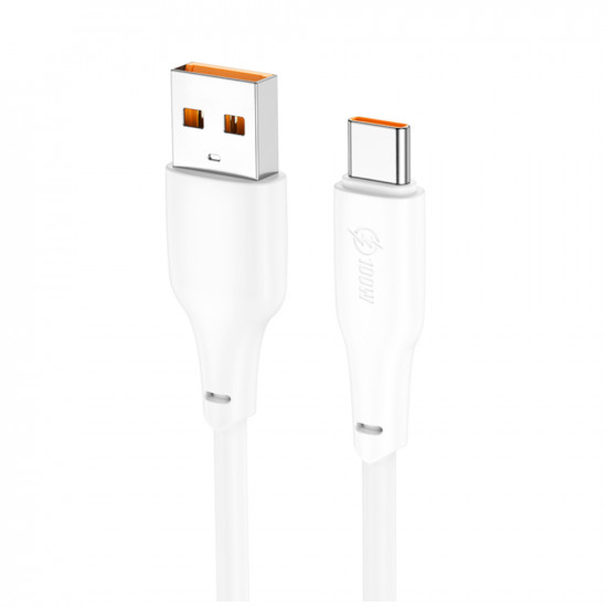 Καλώδιο Hoco X93 Force USB-A σε USB-C High Power 100W 6A Λευκό 1m 47679