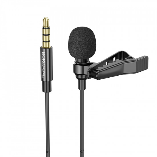 Μικρόφωνο Πέτου Borofone BFK11 Elegant Lavalier με 3.5mm Καλώδιο 2m 46563