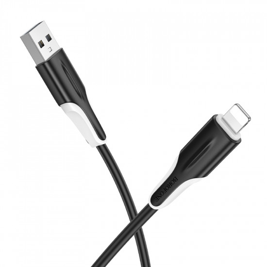 Καλώδιο Borofone BX119 USB σε Lightning 2.4A Μαύρο 1m 46611