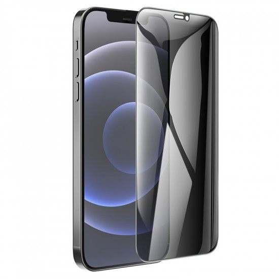Tempered Glass Hoco A34 Plus 9D Large Arc Dustproof Anti-spy 0.4mm για Apple iPhone 12 Pro Max 39833