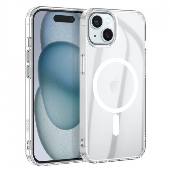 Θήκη Hoco Magnetic Premium Series Airbag Anti-Drop 360° Protective για Apple iPhone 15 Pro Max Διάφανη 40550