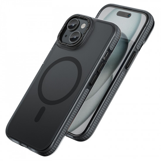 Θήκη Hoco Premium Series Drop Proof Magnetic Mag-charge για Apple iPhone 15 Plus Μαύρη 40751