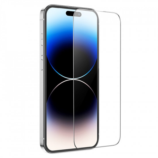 Tempered Glass Hoco Premium Series G1 0.33mm Flash Attach Full Silk Screen HD για Apple iPhone 15 Pro 40658
