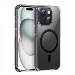 Θήκη Hoco Magnetic Premium Series Anti-Drop Magnetic Mag-charge για Apple iPhone 15 Smoke 40565