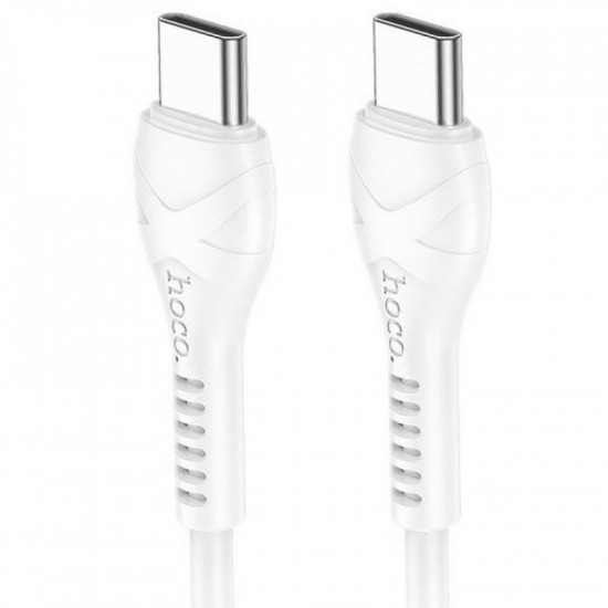 Καλώδιο Hoco X37 Cool Power USB-C σε USB-C Fast Charging 60W 3A Λευκό 1m 41123