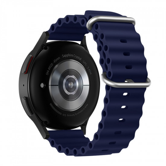 Watchband Hoco WH01 Flexible Series για Samsung Huawei Xiaomi Vivo OPPO κα 20mm Universal Σκούρο Μπλε Silicon Band 40534